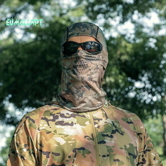 Солнцезащитный крем для лица, защита от ультрафиолета, очень мягкая дышащая ткань, поглощающая пот, ледяной шелк, эластичный защитный чехол для лица для мужчин