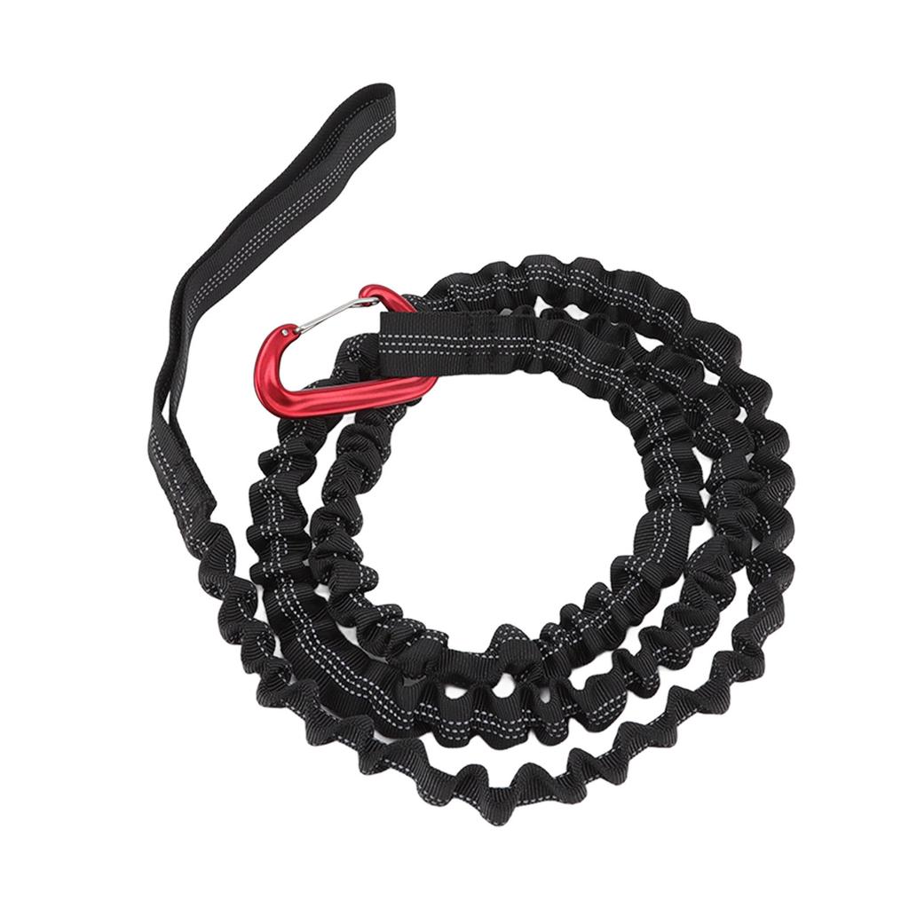 Трос для буксировки велосипеда, естественная длина 1,7 м, растягивающийся дизайн, нейлоновый сплав, портативный для буксировки горного велосипеда