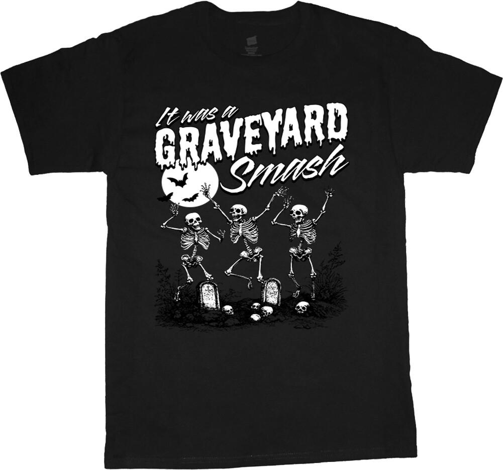 Graveyard Smash Skeletons Halloween T-shirt