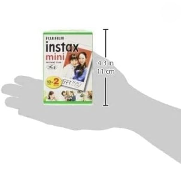 Fujifilm Instax Mini JP2 Instant Camera Film, 20-Pack (20-Pack) Card-Size Instax Film, Includes NEXURISE Original Cleaning Tissue