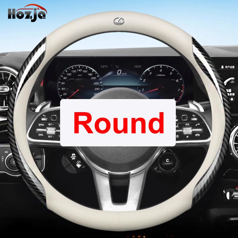 Leather Car Steering Wheel Cover for Lexus LX RX ES NX TX IS 2013 - 2019 2020 2021 2022 2023 2024 2025 Auto Interior Accessories BR7