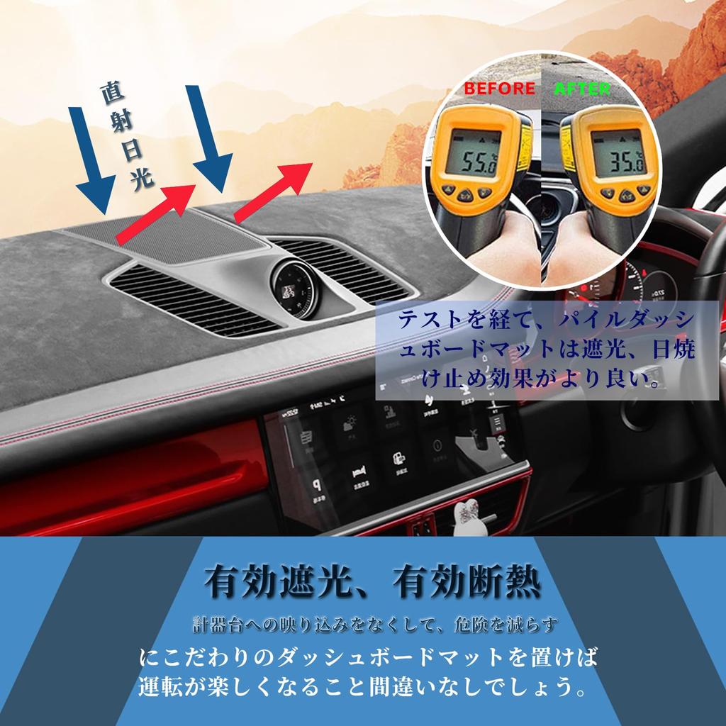 Коврик/Чехол на панель приборов для Honda Vezel RV (RV3, RV4, RV5, RV6) (Модель 2023 года) с отверстием для рога, праворульный, Красный+Красный