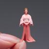 Масштаб 1/64 Классическая модель девушки Крошечные люди Смола для сказочного сада Настольное украшение