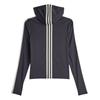 Adidas Originals Avavav Collaboration Fw24 Slim Fit Striped Comfortable Jacket Unisex Jacket Black JG1426