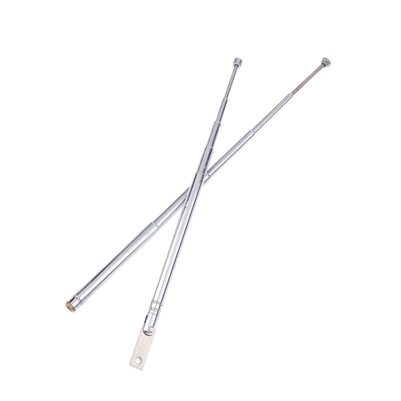17/25Cm 5 Section Metal Full-Channel Am Fm Radio Antenna Telescopic Antenna Rotating Antenna Aerial M2.5