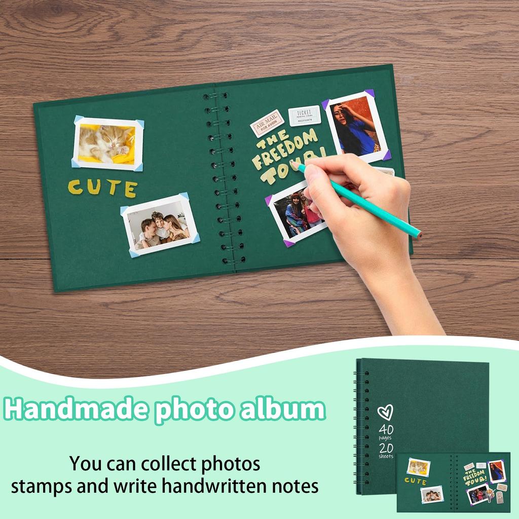 DIY Handmade Creative Photo Album Kraft Paper Scrapbook Wedding Decoration Commemorative Album Card Book