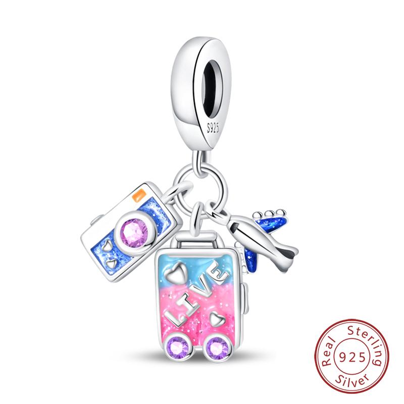 100% Медь Бабочка Фея Мечта Океан Ракушка Жемчужина Русалка Морская Черепаха Подсолнух Шармы Бусины Подходят для Браслетов Qikaola