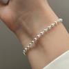 Stainless Steel Bracelets Simple Novelty Wrap Around Beads Design Fashion Bracelets For Women Zircon New Popular Banquet Gifts