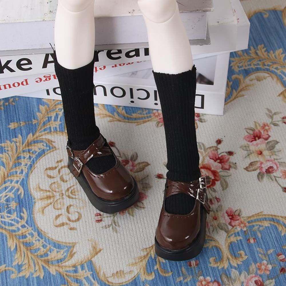 Heightened Thick Sole Bjd Leather Shoes Mini Shoes 45CM Doll Shoes 1/4 Dolls Shoes  Diy Toys