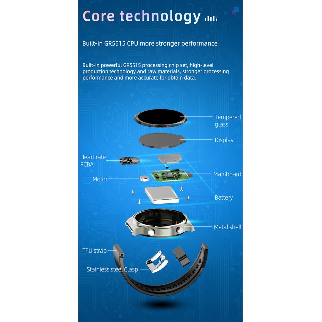 G08 Smart Watch ЭКГ/ВСР/артериального давления/кислорода/мониторинга температуры