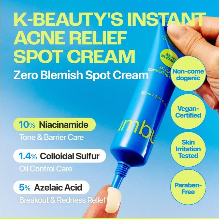 [НОВИНКА] numbuzin Zero Blemish 3X Точечный корректирующий крем 20 мл