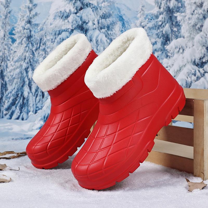 Сапоги для дождя мужские зимние бархатные теплые для рыбалки водонепроницаемые износостойкие сапоги для мужчин кухня шеф-повар труд страхование нескользящая резиновая обувь