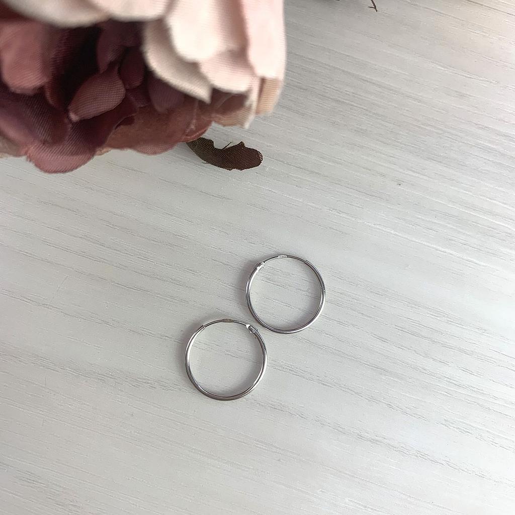 Серебряные серьги без камней (2024057)