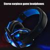 LED Light Soft Ear Muff Adjustable Over-ear PC Notebook Gaming Wired Headset