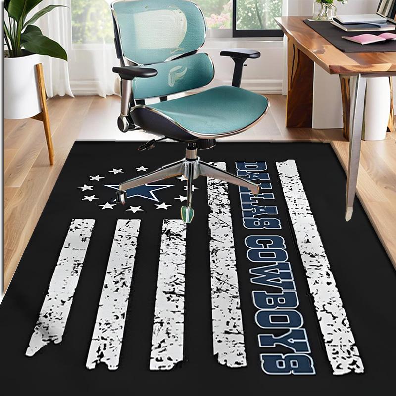Dallas Cowboys Pattern Rug, Indoor/Outdoor Mat, for Picnic, Gameroom, Bedroom, Office, Living Room, Home Decor Carpet, Birthday Gift