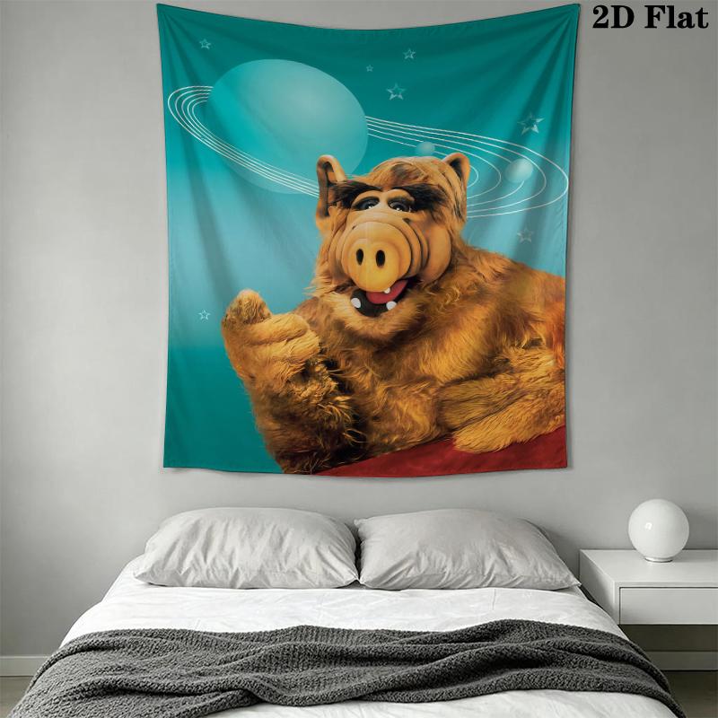 ALF Wall Tapestry Aesthetic Wall Hanging Printed Fabric Blanket Decorative Tapestries for Bedroom Living Room Home Decor