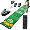 Saplize Golf Putter Practice Mat with Ball Marker and Automatic Ball Returner, Non-Slip, 50305cm