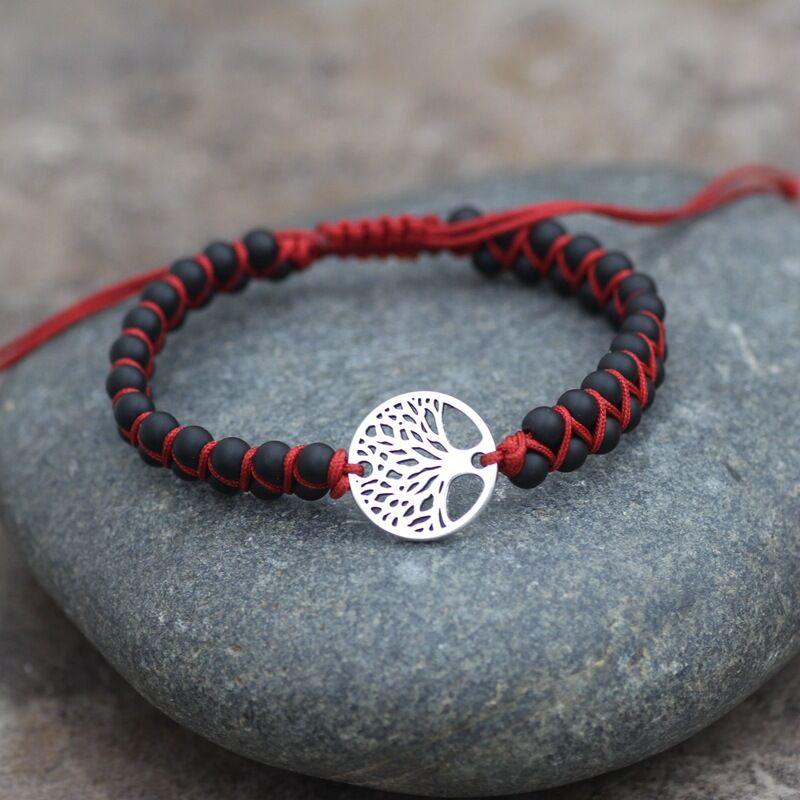 Двухслойные браслеты из натурального камня и яшмы для женщин и мужчин в стиле бохо, йога, макраме, браслет-чакра, лечебный