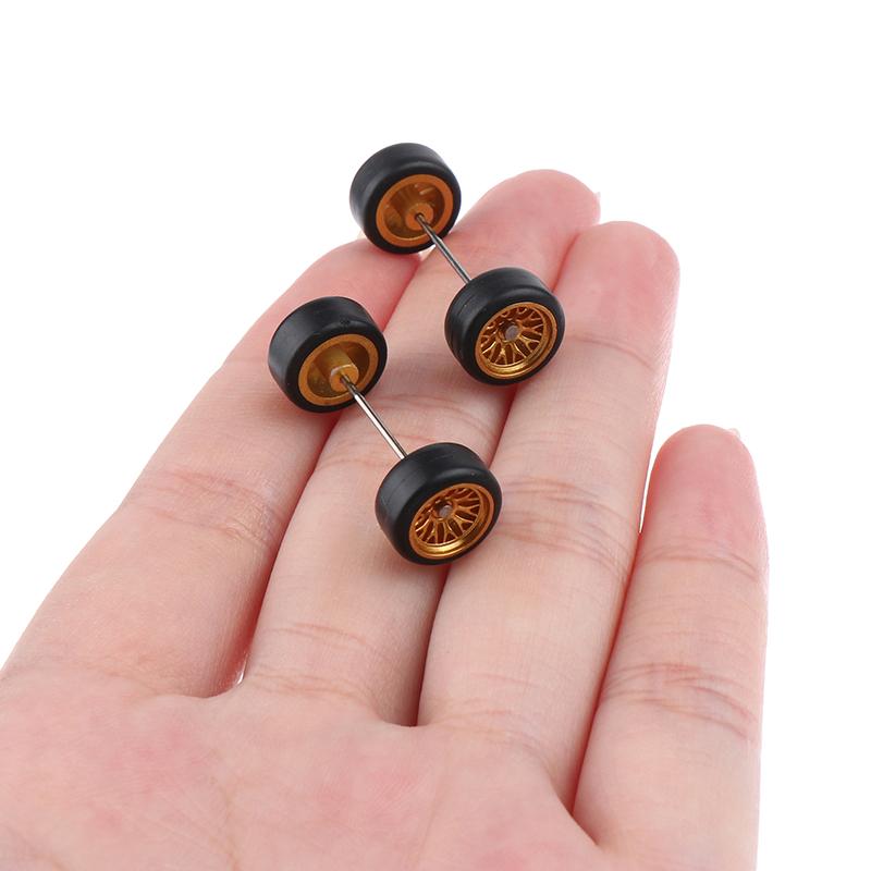 Инновационные ABS Основные Модифицированные Детали Игрушка-Транспорт Для Hotwheels Tomica Mini Gt 1 Комплект 1/64 Модель Автомобиля Колеса С Резиновыми Шинами