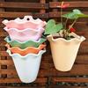 New Wall Hanging Planter Plastic Convenience Wall Mount Flowerpot Plants Container Basket Pot For Indoor Outdoor Garden Supplies