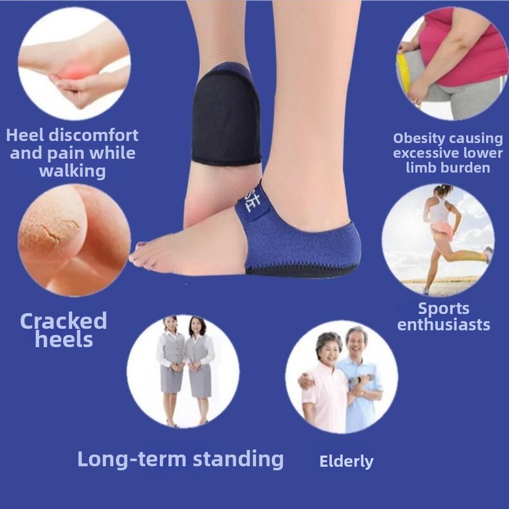U-Shaped Silicone Gel Plantar Fasciitis Insoles Silicone Heel Protector for Foot Support