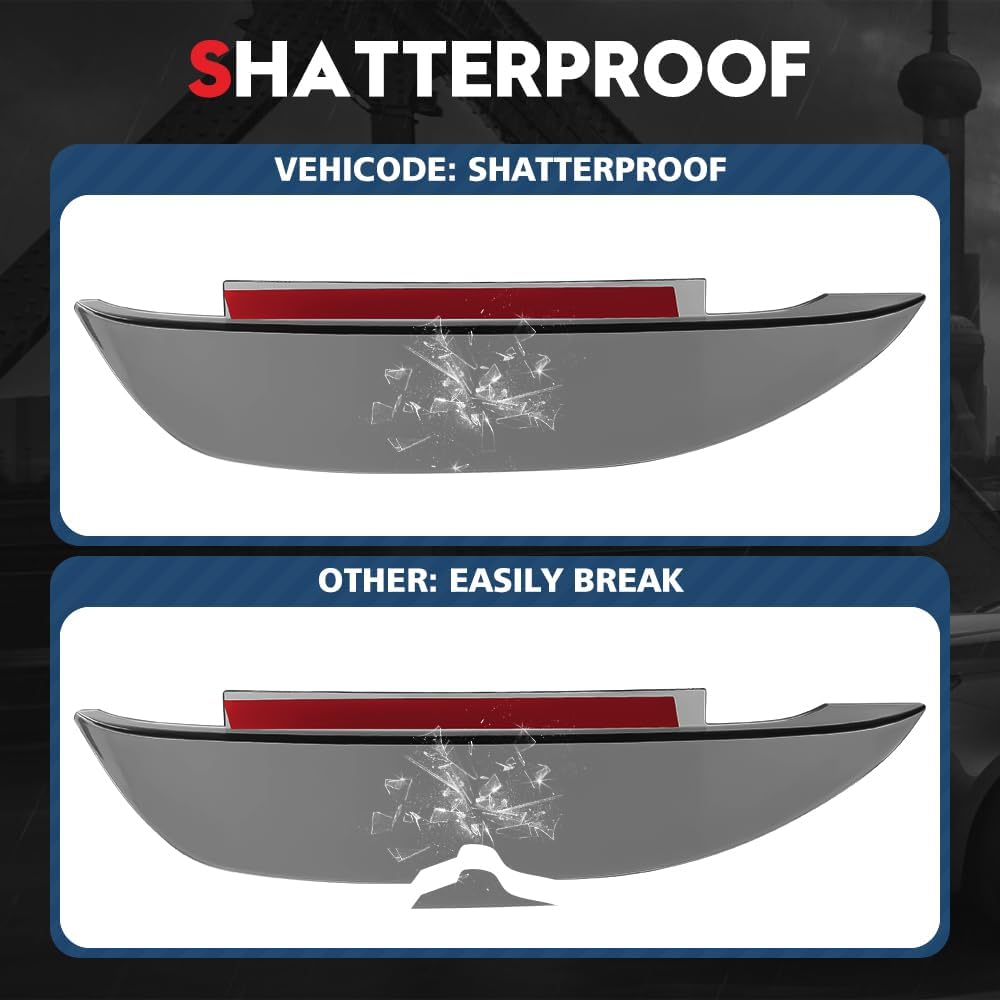 VEHICODE Side Mirror Rain Guards Car Accessories for Ford Explorer 2020-2023 2022 2021 Rainproof Visor Rear View Mirror Cover Cap Eyebrow Sticker