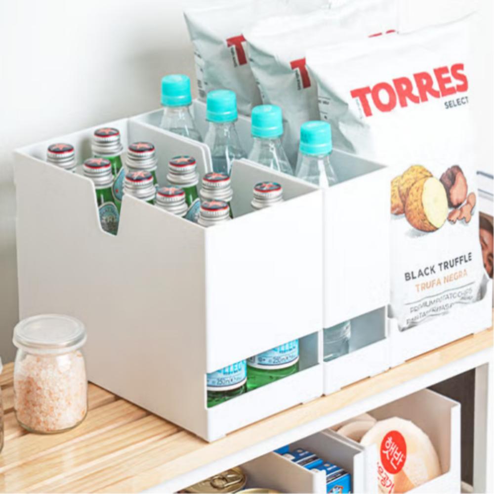 Пластиковый контейнер для хранения с ручкой для кладовой – 15 x 30 x 17.5 см