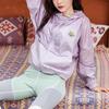 Li Ning Sports Fashion Series Loose Casual Hooded Jacket Women Jacket Purple AFDR154-4