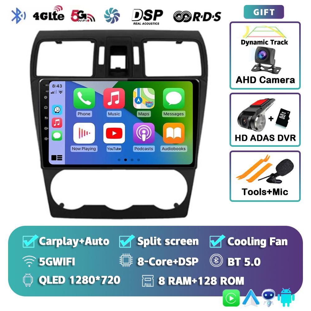 Android 14 Carplay Автомагнитола для Subaru Forester XV WRX 2012 2013 2014 2015 2018 Мультимедийный проигрыватель GPS Стерео DSP WiFi+4G