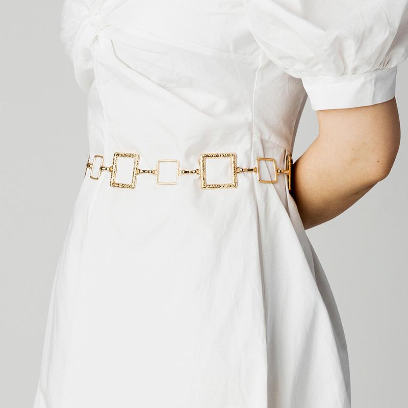 Женская универсальная модная поясная цепочка-кольцо Простая модная женская универсальная поясная цепочка Металлическая женская поясная цепочка