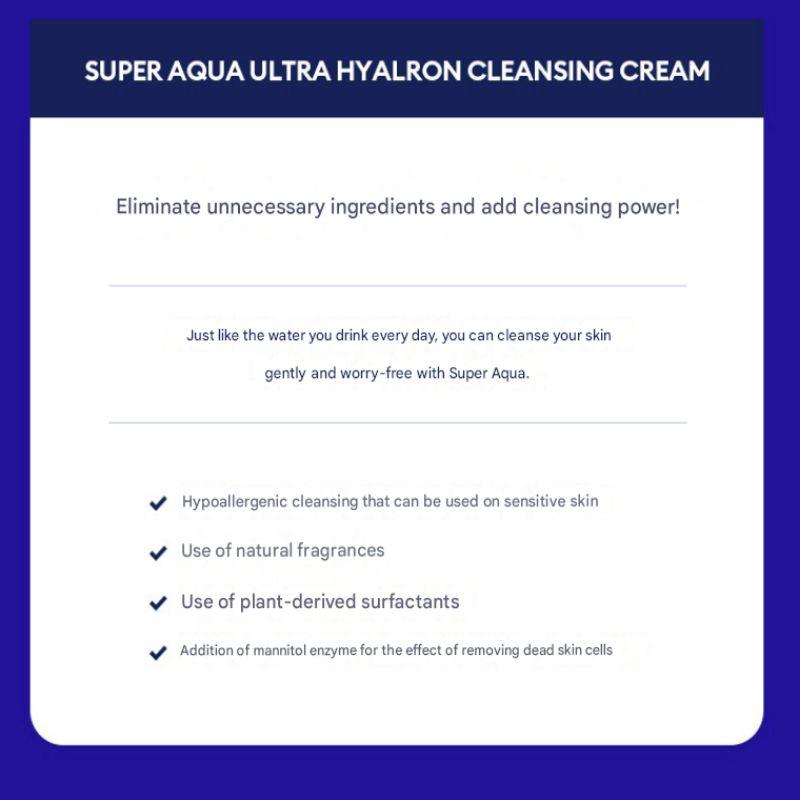 MISSHA Super Aqua Ultra Hyalron Очищающий крем 200мл