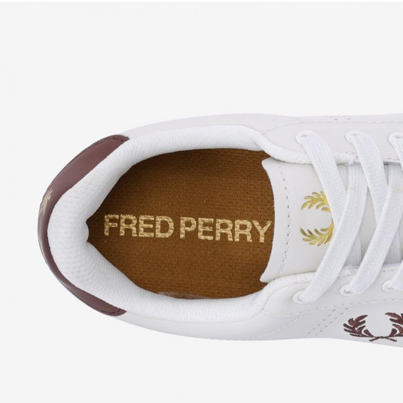 Fred Perry B721 Кожаные Мужские Белые Кроссовки Sfpm2416312 U59