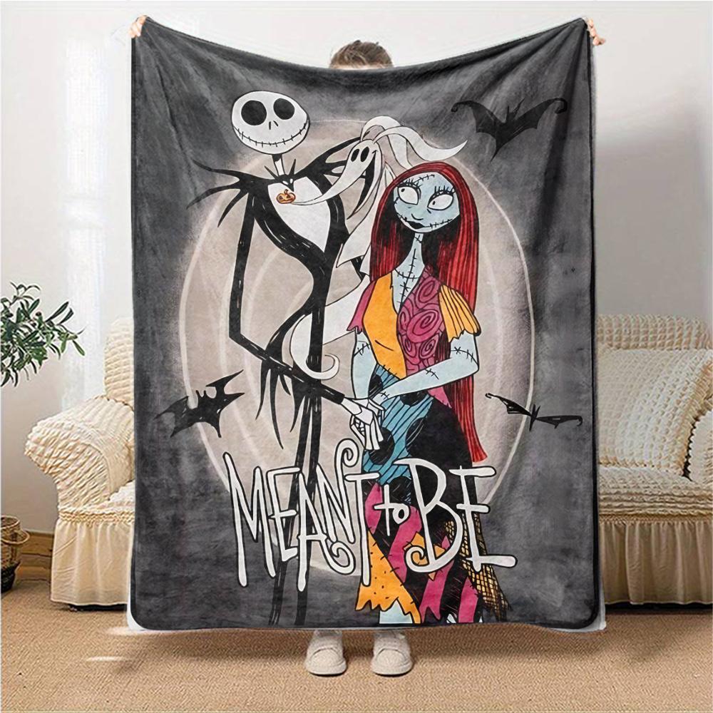 Nightmare Before Christmas Blanket Soft Throw Blanket For Home Bedroom Bed Sofa Travel Office Solid Christmas Blanket