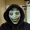 Exorcist Smiling White-Eyed Demon Latex Mask - New Style Halloween COS Horror Headgear