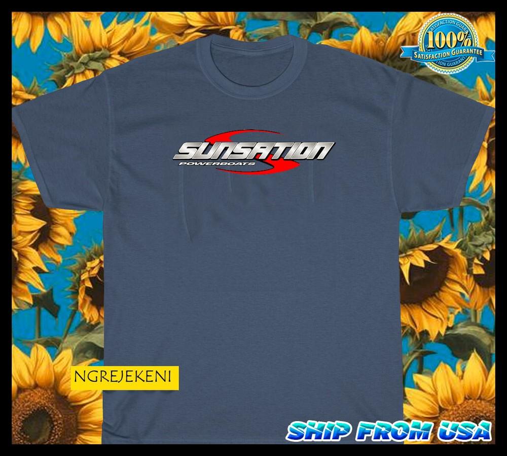 Sunsation Powerboats Boats logo american funny t shirt SIZE S-5XL Unisex T-Shirt