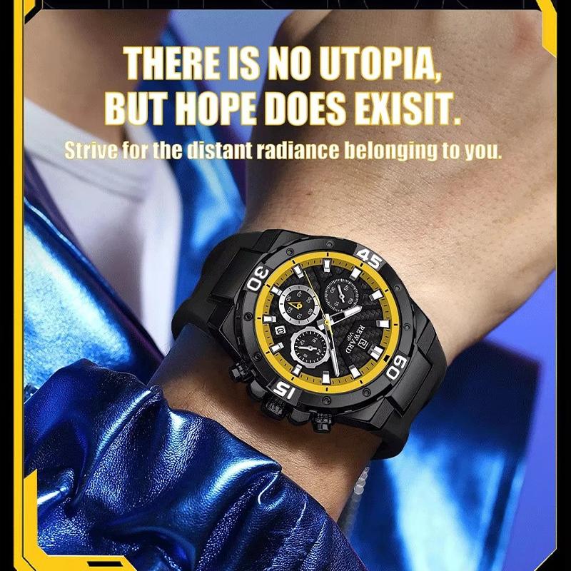 Модные цветные часы с циферблатом для мужчин, роскошные силиконовые часы-хронограф, спортивные водонепроницаемые кварцевые часы для мужчин, Relogio Masculino