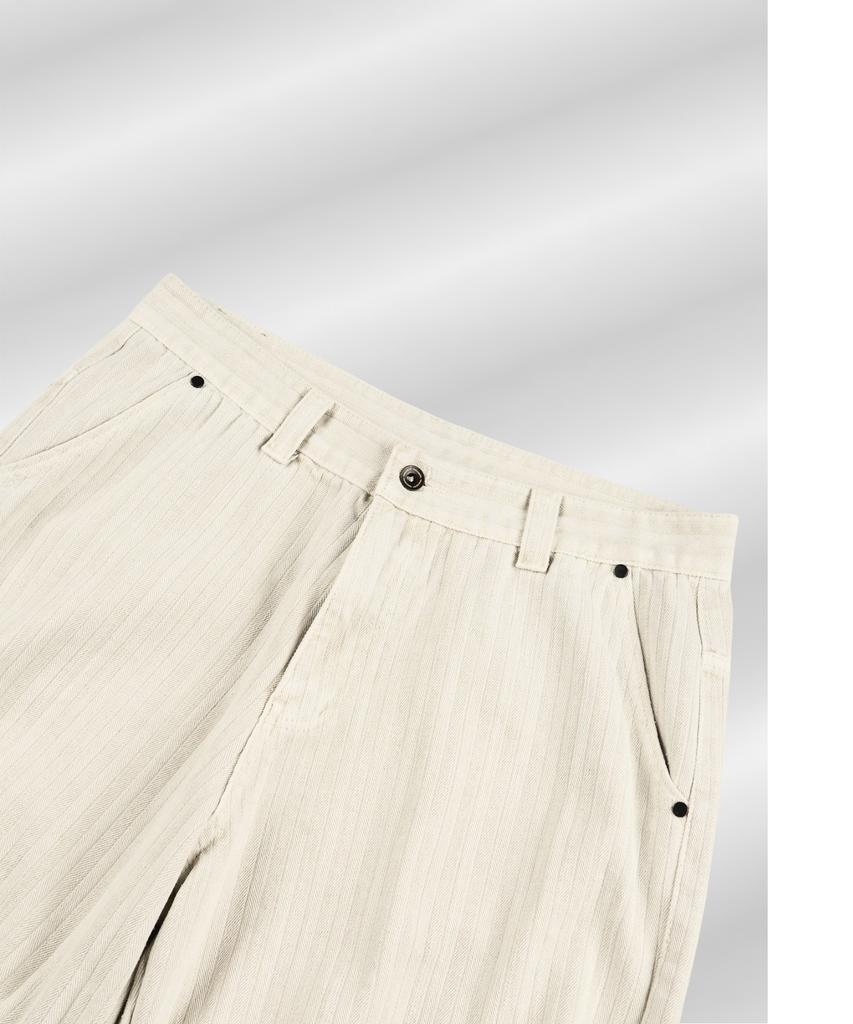 PARADIGMFILM [Ep.01] Dyed Herringbone Double Knee Pants (Ivory)