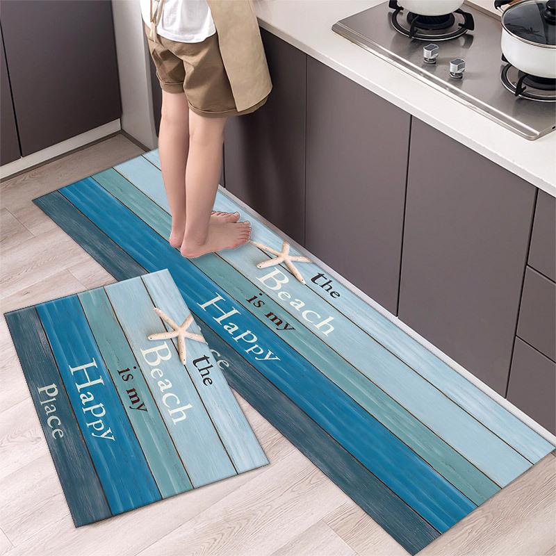 Современный сельский стиль коврик для пола кухонный ковер для ванной комнаты прихожая для ванной комнаты грязеотталкивающий коврик для пола