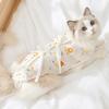 Pet All Seasons Universal Cartoon Cute Anti-licking Cat Adjustable Sterilization Suit Postoperative Protective Suit Female Cat Weaning Suit