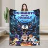 Игры Хоррор 99 Ночей в Лесу Плед Плюшевый Забавный Теплый Пледы для Покрытия Стула Дивана Лето
