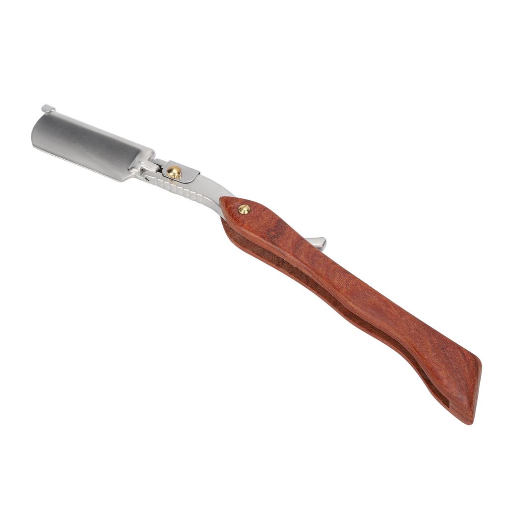 Бритва из искусственной кожи, легкий портативный палисандровый парикмахерский ручной бритвенный станок для мужчин