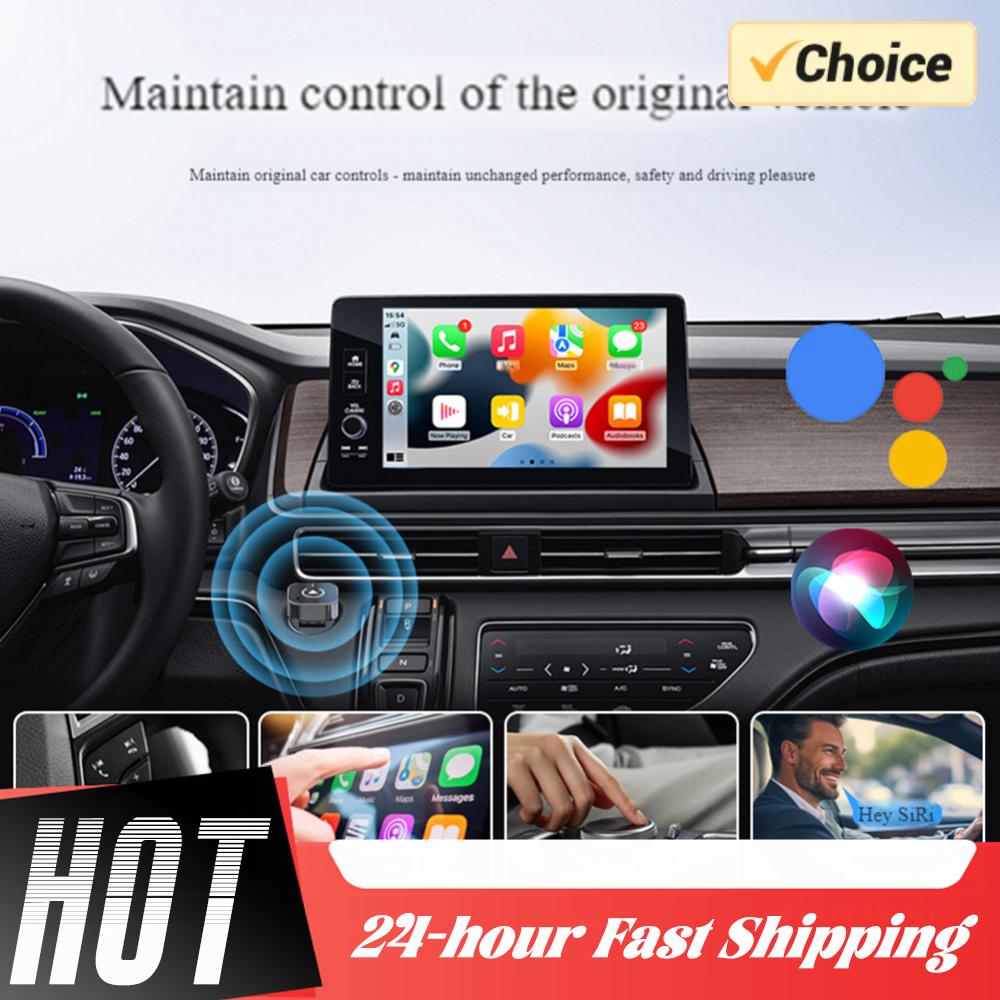 Беспроводной CarPlay/Android Auto 2 в 1 AI Smart Box Автомобильный Интеллектуальный Беспроводной Адаптер CarPlay Carplay AI Box Plug & Play Авто Бокс