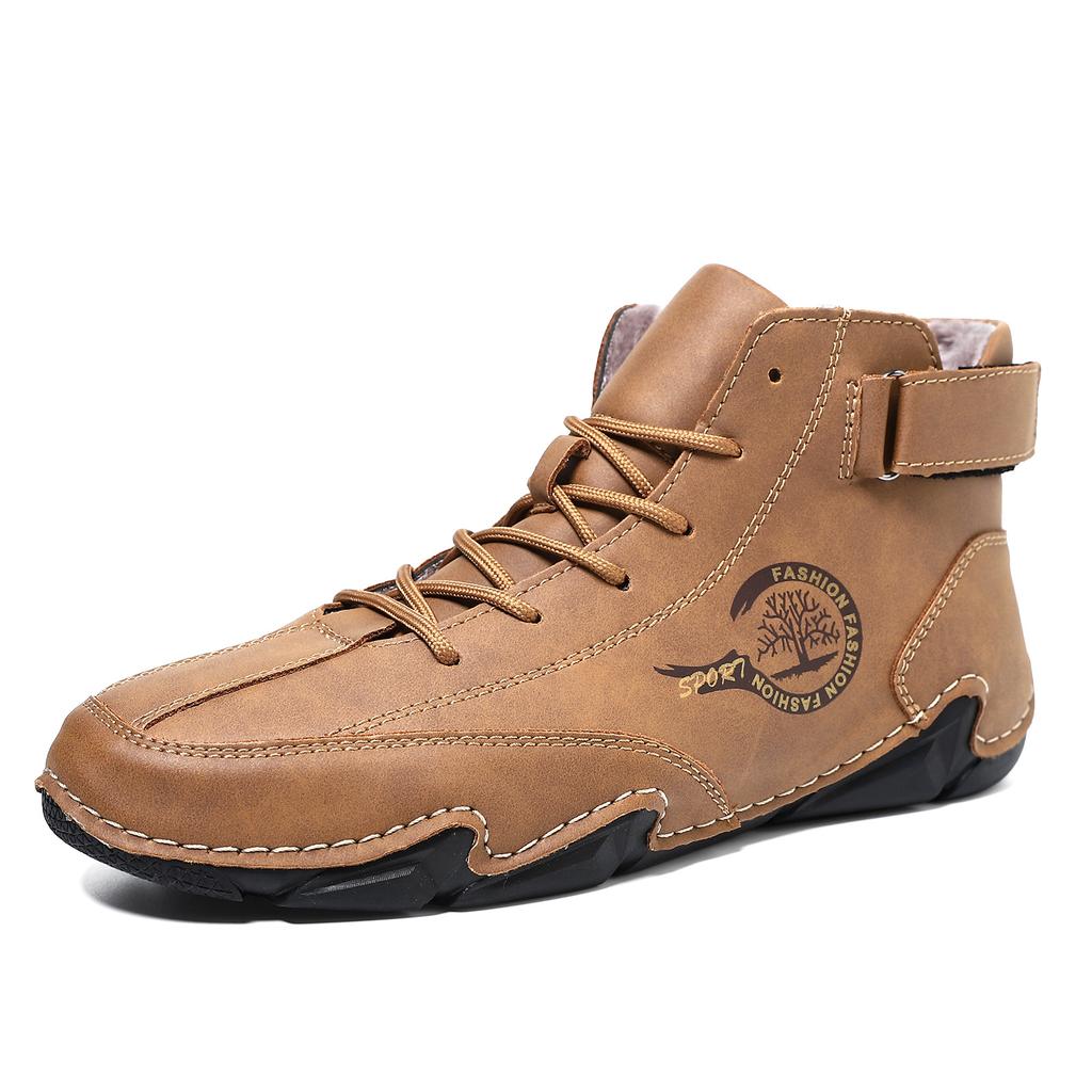 Теплая мужская повседневная обувь для осени и зимы, короткие ботинки для улицы, повседневные мужские женские ботинки, плюс бархат, большой размер, мужские ботинки Мартин