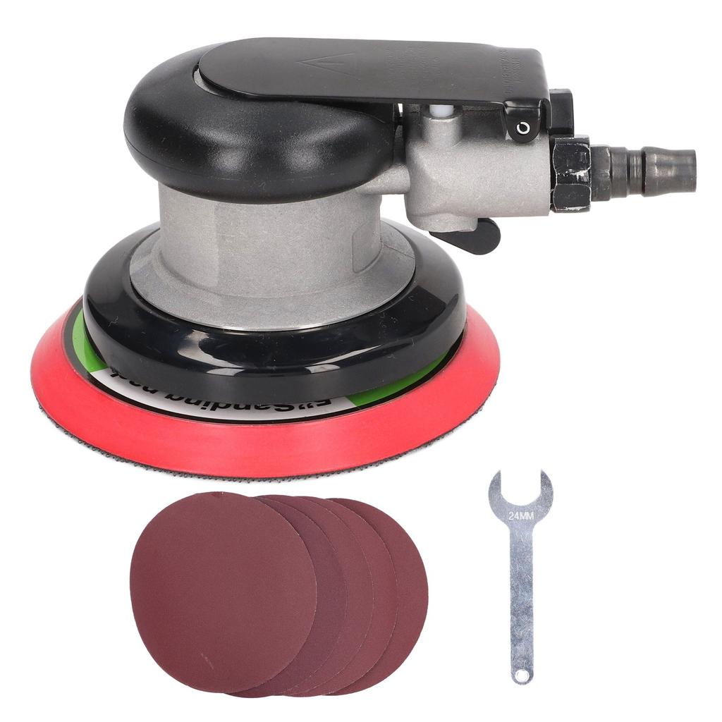 Орбитальный пневматический шлифовальный станок Air Sander 10000 об/мин с наждачной бумагой 5 шт. для автомобиля