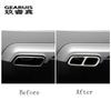 Стайлинга автомобилей автомобилей хвост горло рамка украшения наклейки для Mercedes Benz GLK X204 CLS W218 класс аксессуары для выхлопной трубы