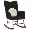 VidaXL Rocking Chair Black Velvet, Chair, Lounge Chair, Relaxation Chair, Chaise Longue, Lounge Seat, Chair 4016838