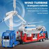 1Pcs Children Toys Gifts Power Windmill Toys Flat Vehicle Model Durable Transportation Trailer Toy