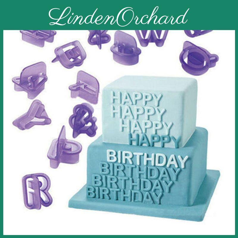 Cutter 40pcsset Icing Mold Mould Alphabet Number Letter Fondant Cake Decorating