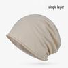 Unisex Lightweight Cotton Headscarf: Spring/Summer Breathable Cap & Sleep Hat
