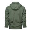 2024 Men's Hooded Trench Coat: Spring-Autumn Cycling & Casual Windbreaker for Middle-aged and Young